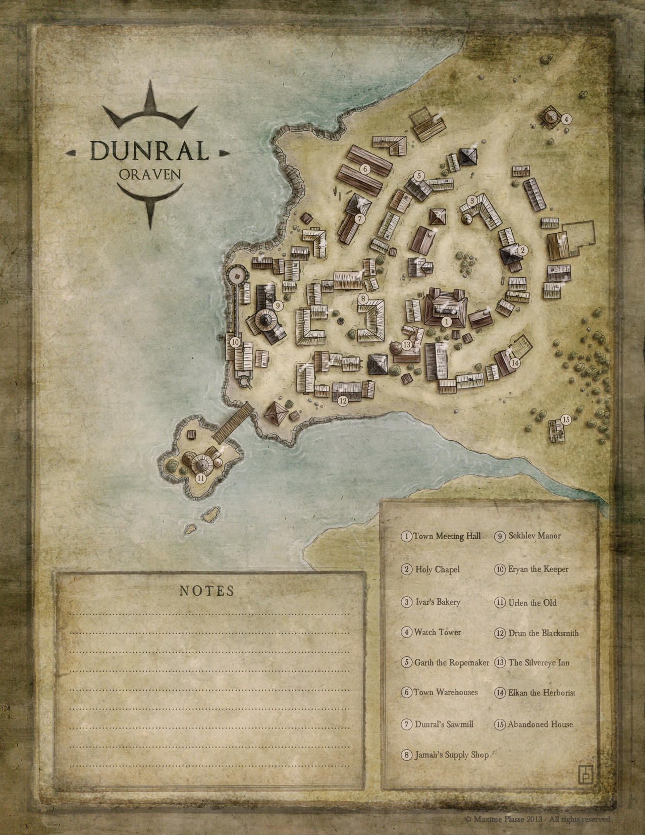 Oraven - Village of Dunral by MaximePLASSE