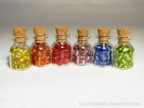 Mini Rainbow Jars by Luna-Goodies