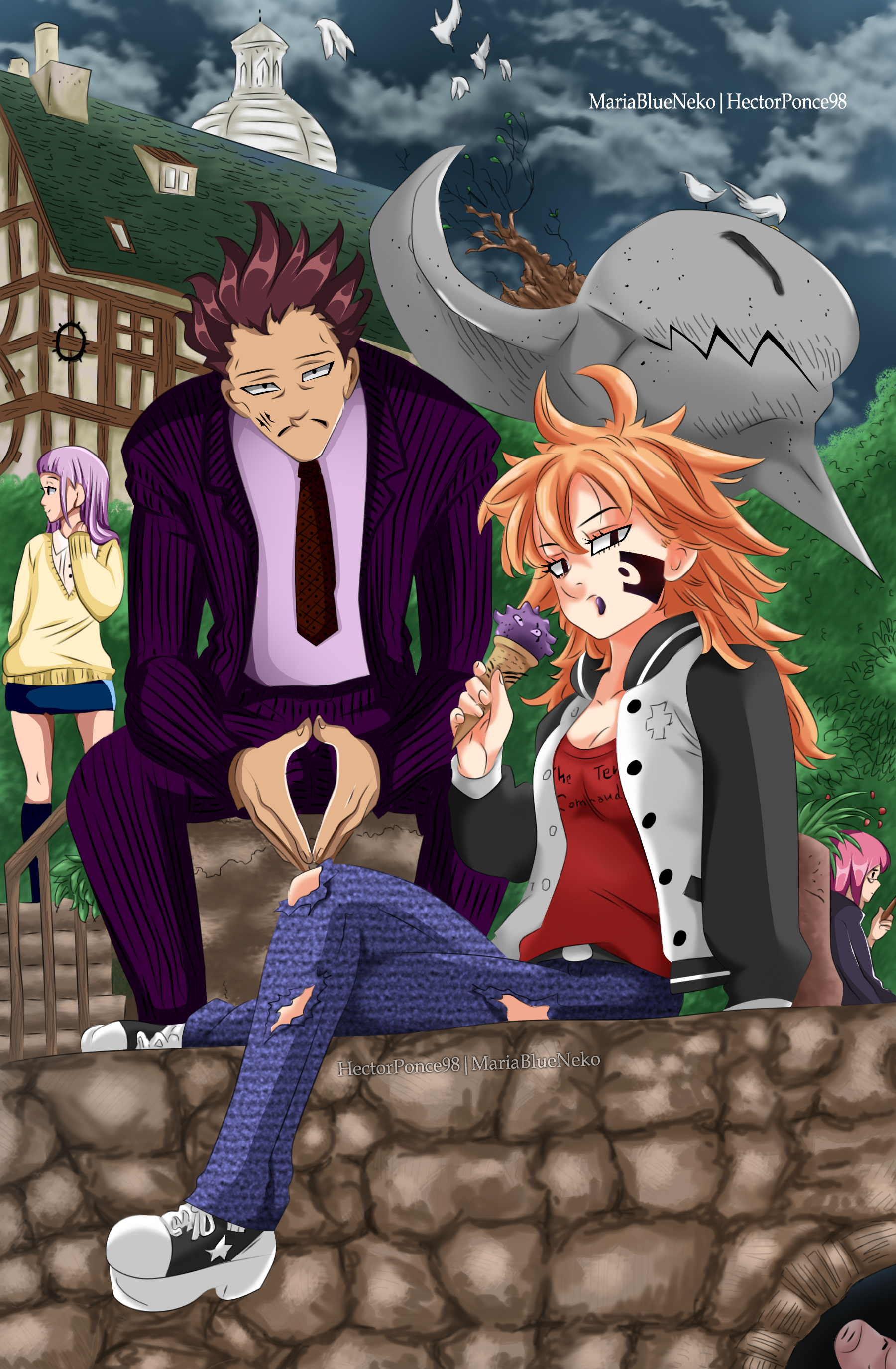 Collab!! NNT cover 205 by MariaBlueNeko