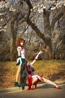 Sailor Jupiter i Sailor Mars by foux86