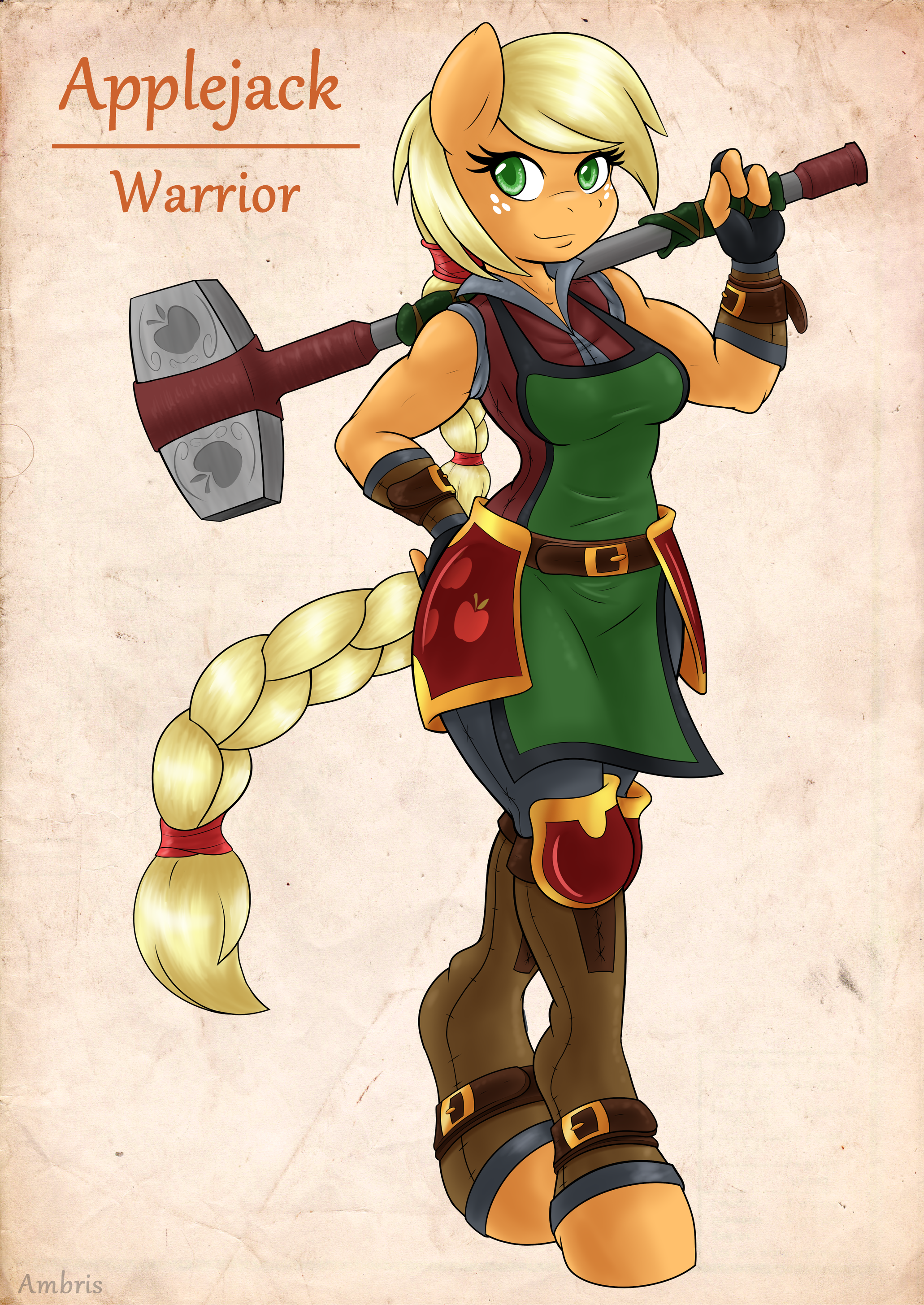 anthro applejack tank top yawn panties anthro applejack tank top yawn panties