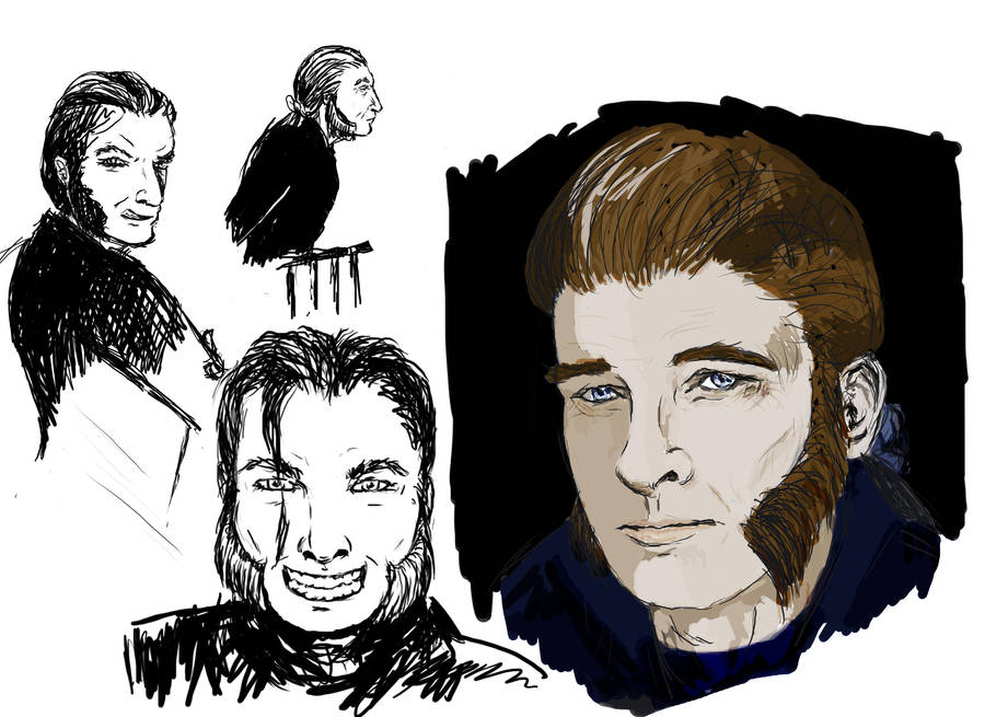 Javert Study by brindlegreyhound