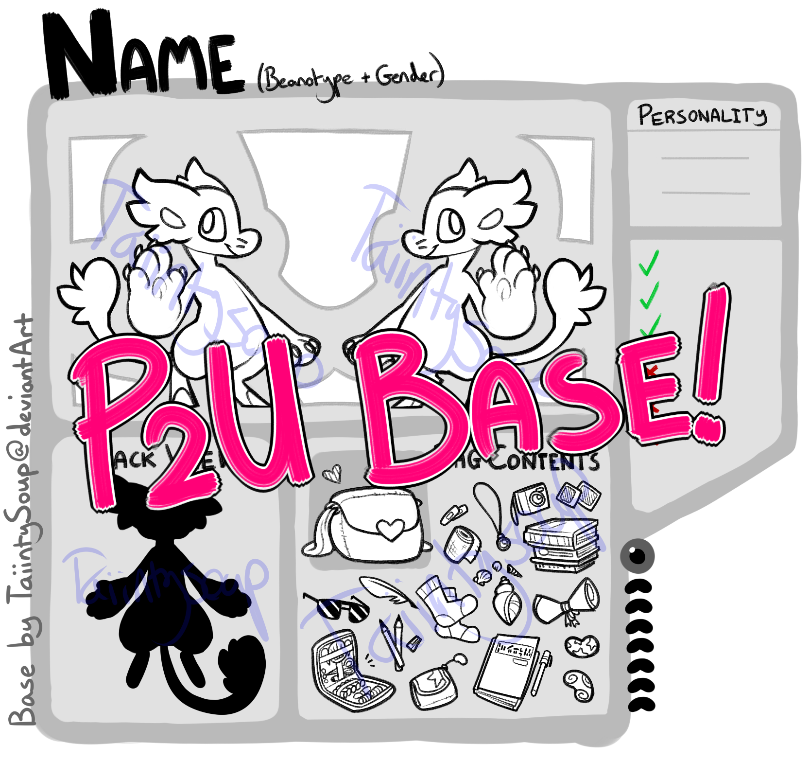 BagBean P2U Ref Base! by TawnySoup