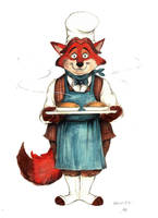 Victorian Zootopia Gideon Grey baker fox by FairytalesArtist