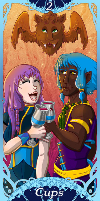Millennium: Two of Cups by miluette