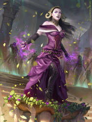Liliana, Death Wielder - MTG by ClintCearley