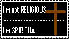 I'm Not Religious stamp by studentofdust