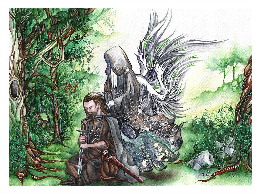 Mordimer + Angel by anachsunamon