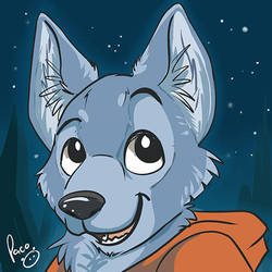 Blue Wolf by pandapaco