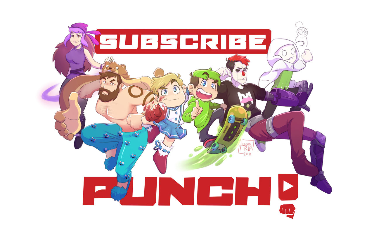 SPEEDPAINT | Subscribe and Punch!! by aileenarip