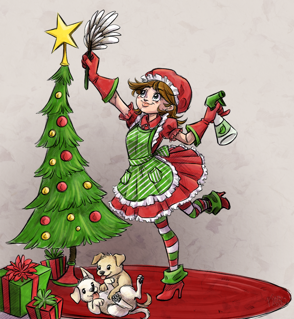 Holiday House Cleaning by Kiiro-chan