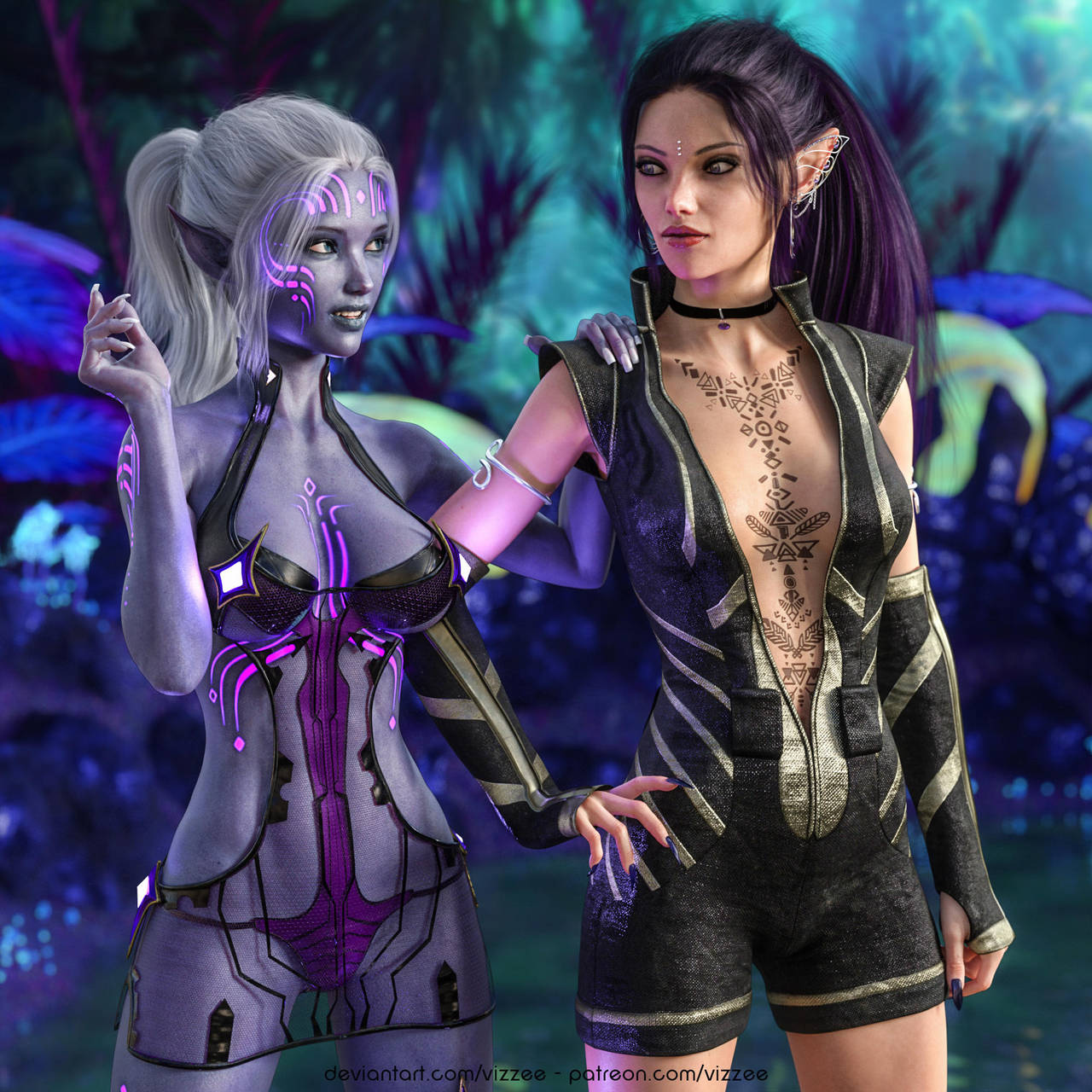 Space Odyssey : Firah and Astria on Lautys by Vizzee