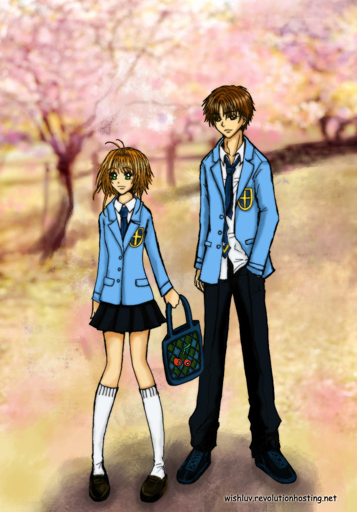 Sakura and Syaoran Seijou High by wishluv