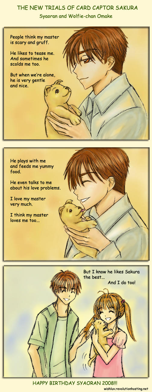 Syaoran and Wolfie-chan Omake by wishluv
