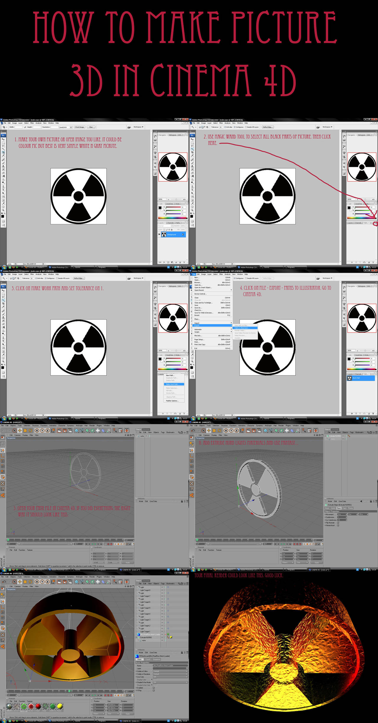how to make picture 3d by lomihnat