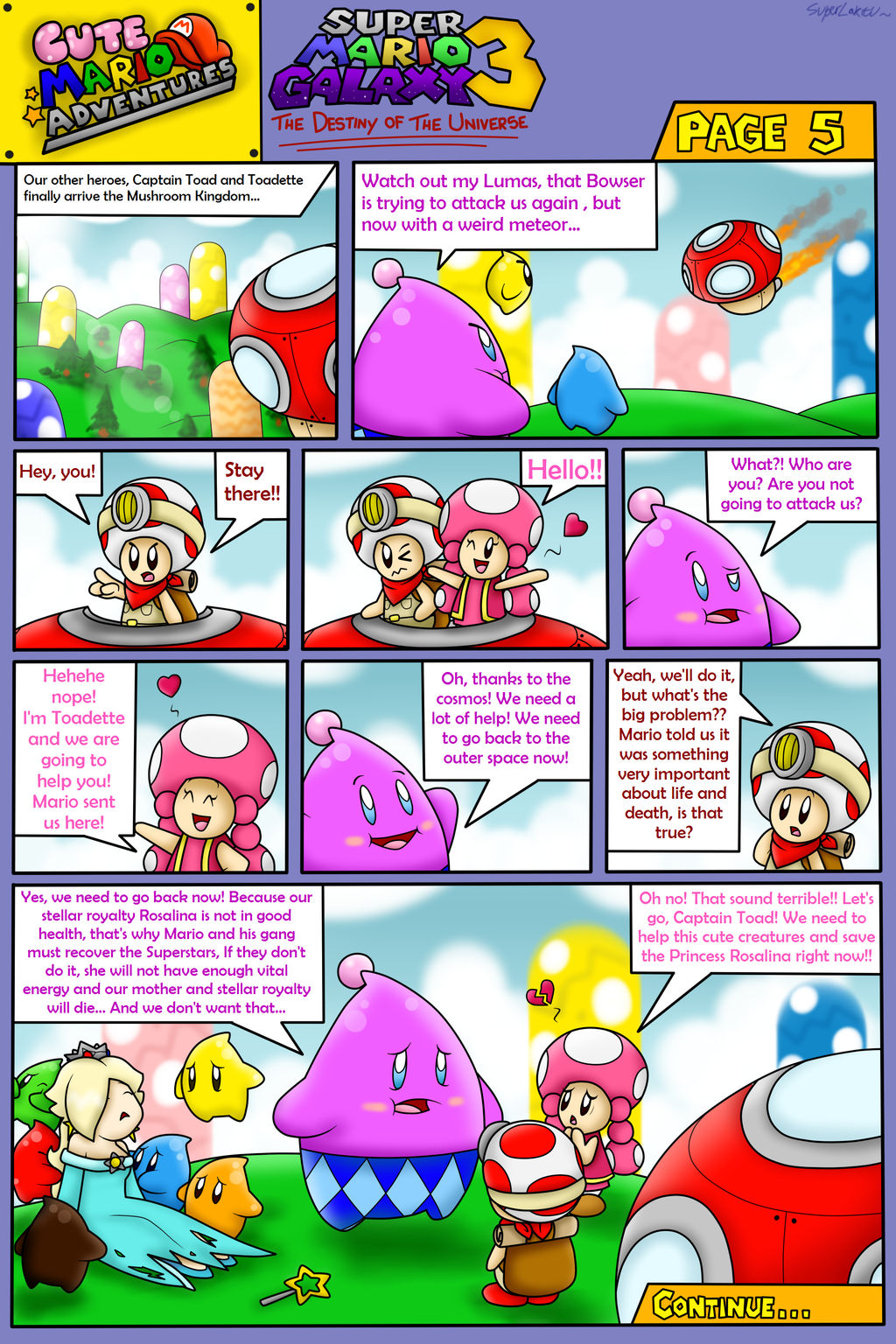 Cute Mario Adventures Super Mario Galaxy 3 Pg. 5 by