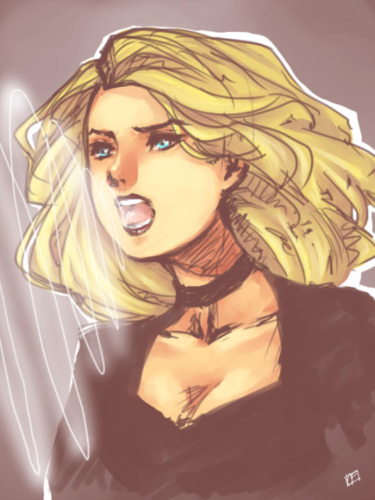 Black Canary Sketch by Xmas1928