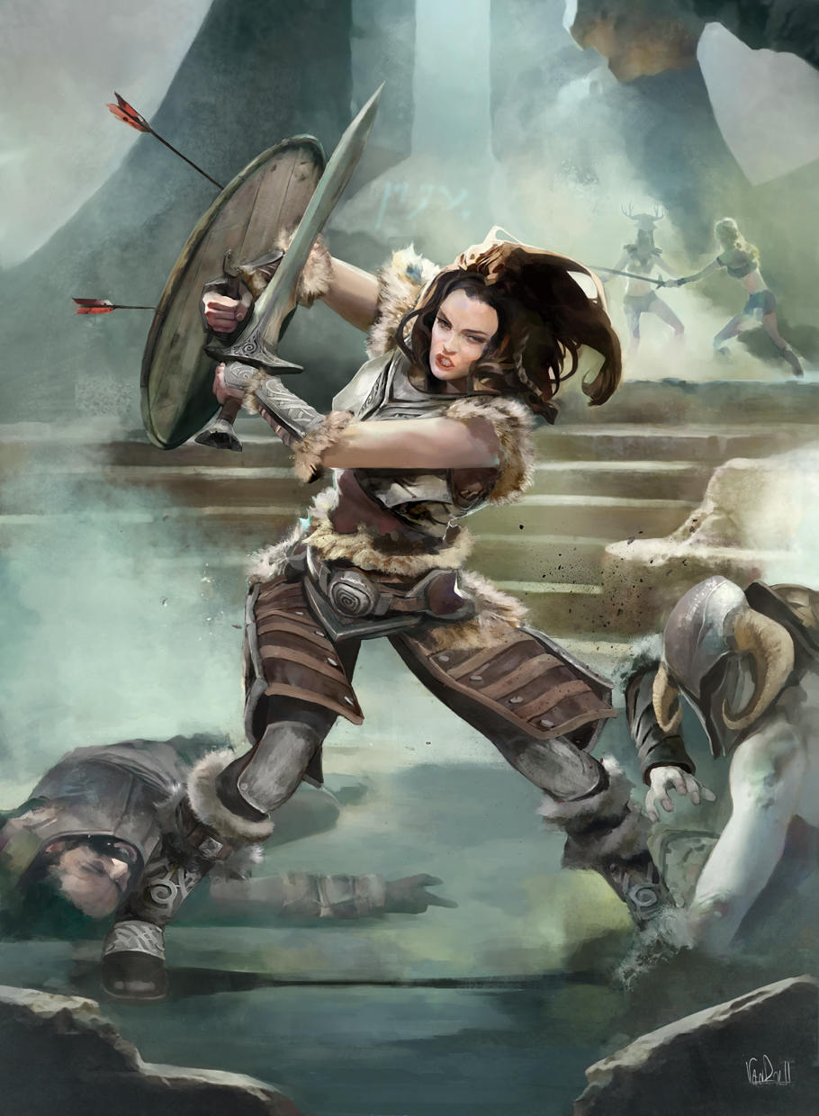 2015-lydia Skyrim by Vandrell
