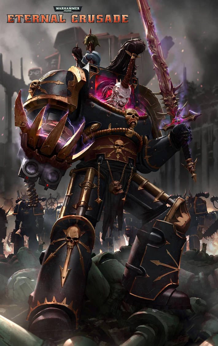 Eternal Crusade Promo Art: Abaddon The Despoiler by ukitakumuki