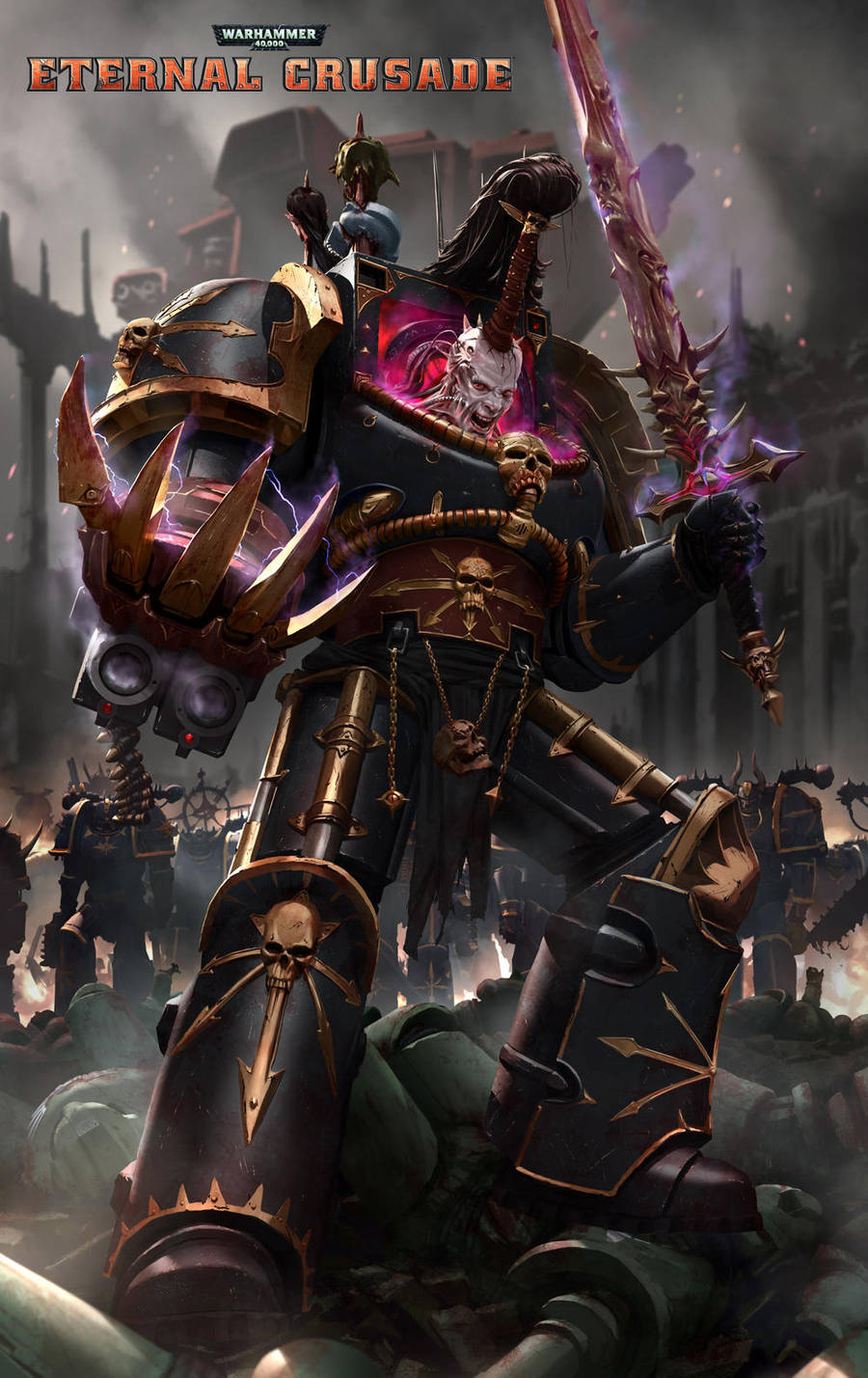 Eternal Crusade Promo Art: Abaddon The Despoiler by ukitakumuki
