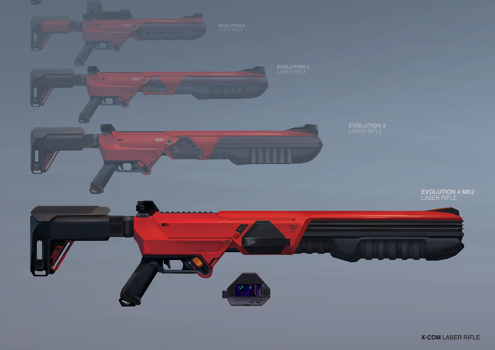 XCOM: DEEP RISING Laser Rifle by ukitakumuki