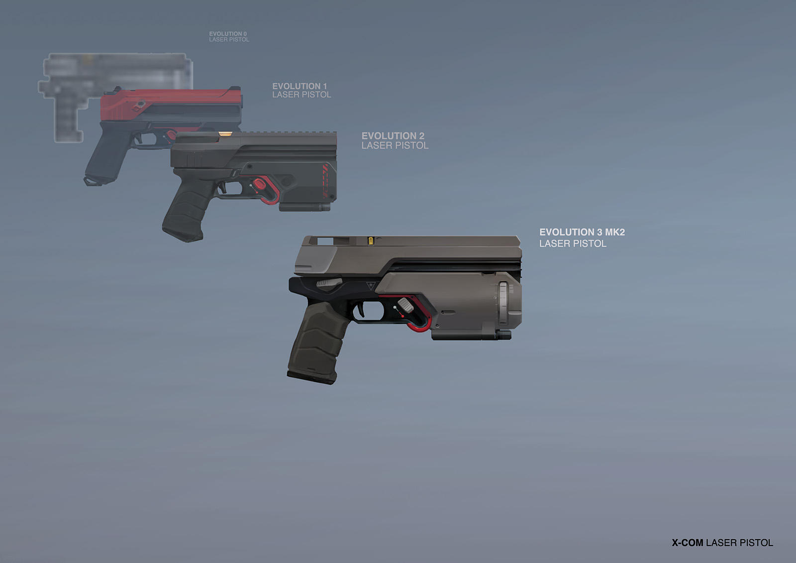 XCOM: DEEP RISING Laser Pistol by ukitakumuki