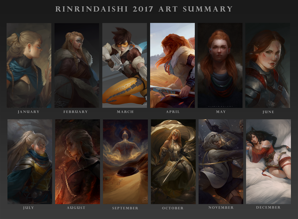 Art Summary 2017 by RinRinDaishi
