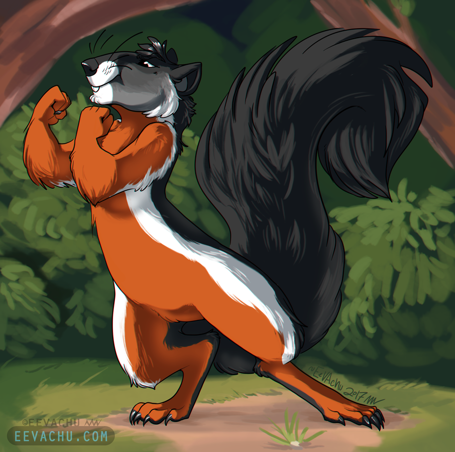 Fightin' Squirrel by Eevachu