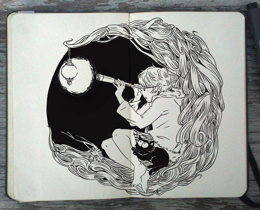 #118 Searching for the Moon by Picolo-kun