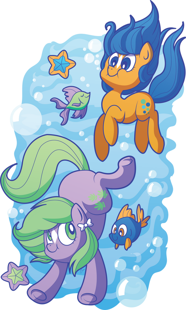 Bubbles and Seashell by xkappax