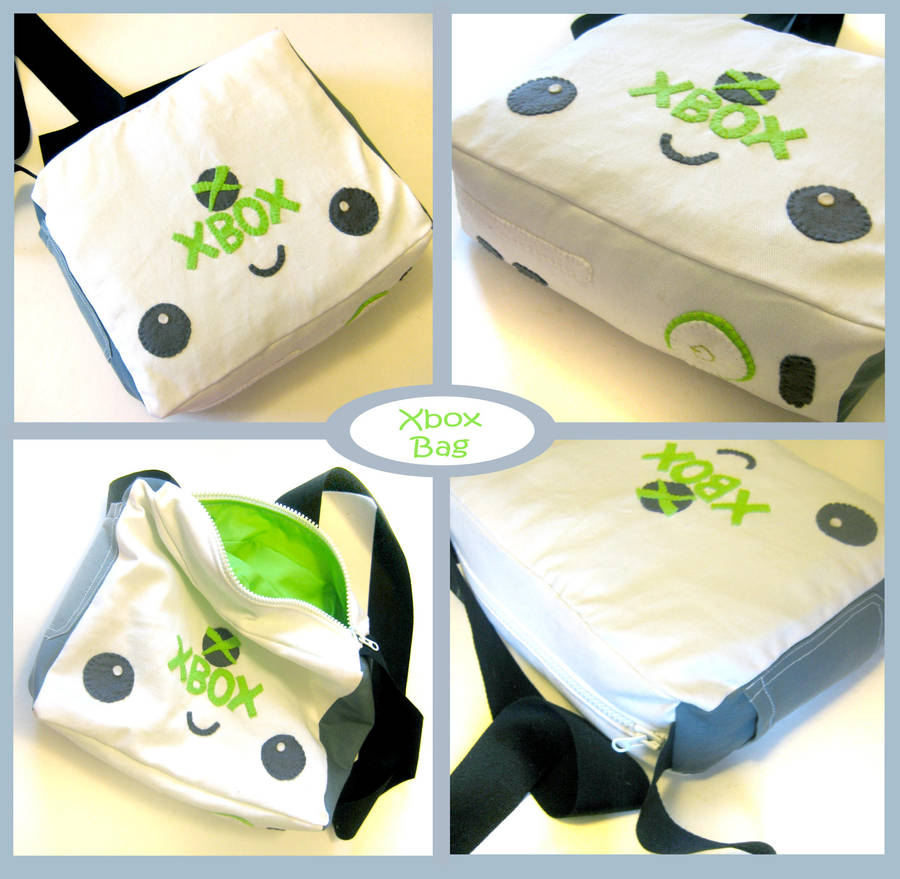 Xbox 360 Kawaii Messenger Bag by kickass-peanut