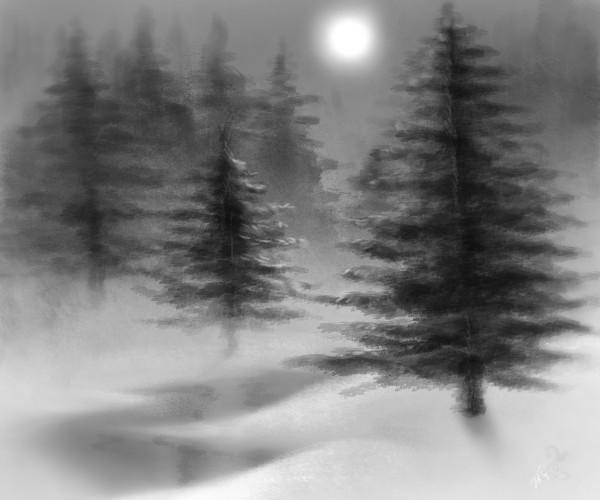 purple trees by greyskyblues