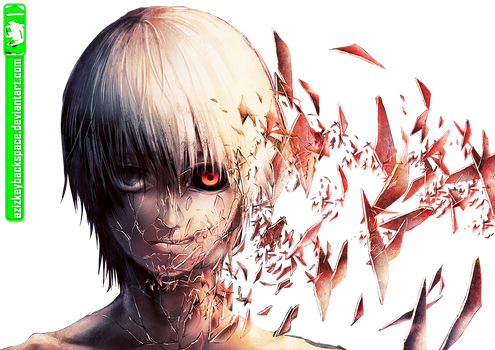 Kaneki Ken (Tokyo Ghoul) - Render by azizkeybackspace