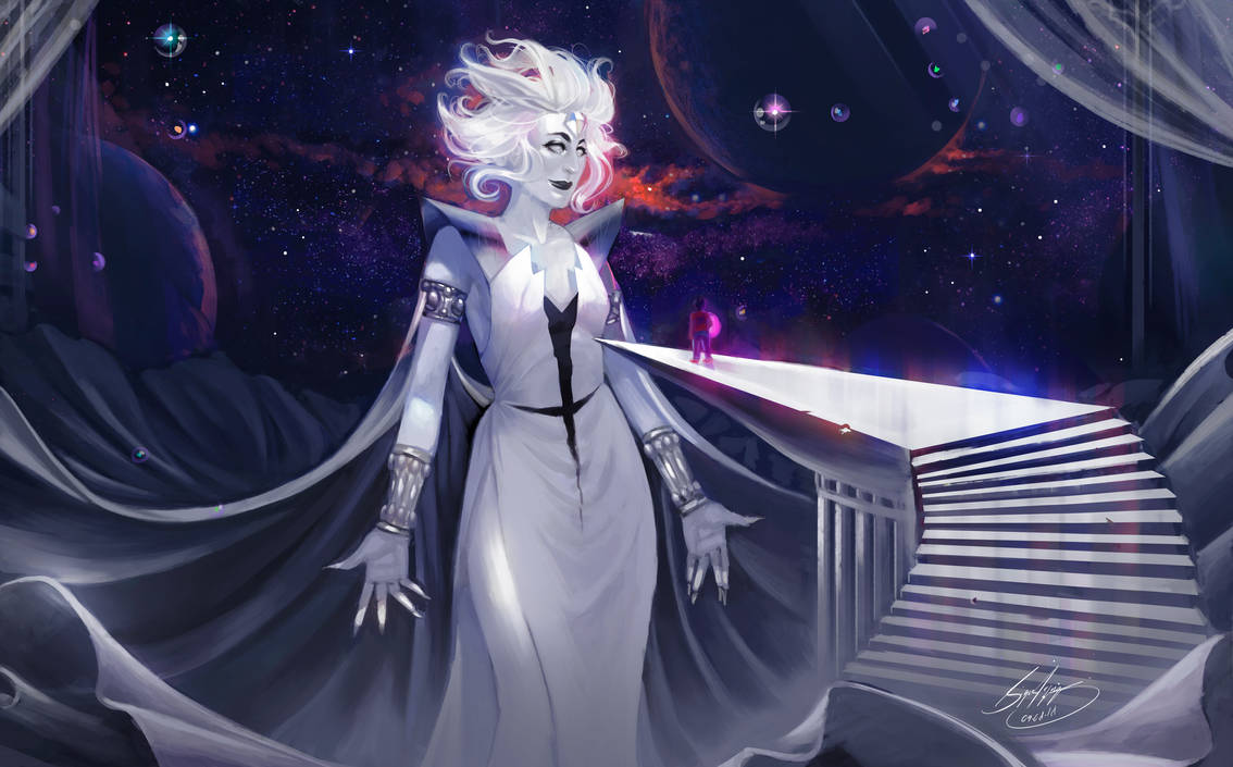 My take on White Diamond. .... I really wish I hadnt done all this on one layer.