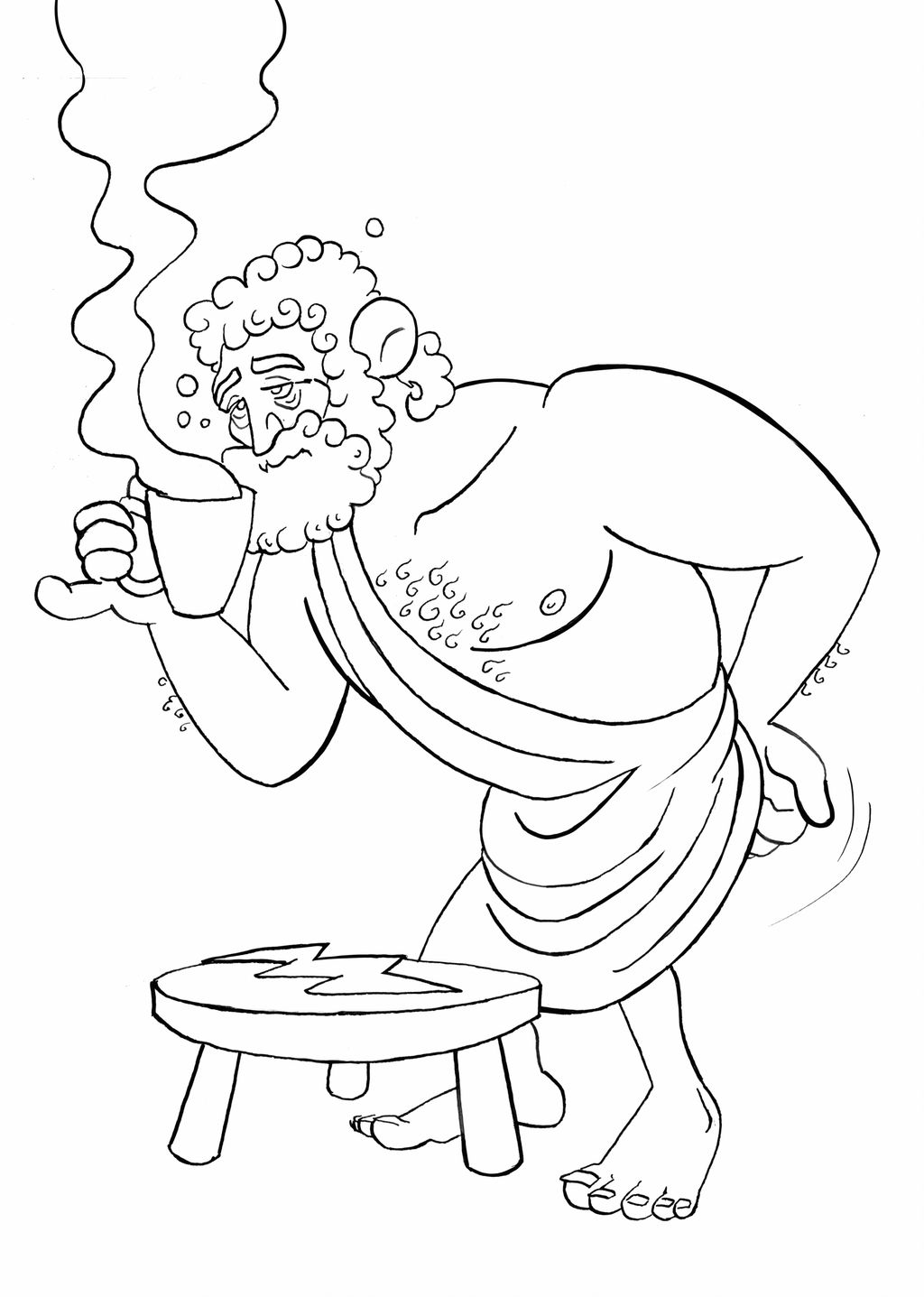Inktober 2018, Day 30: Jolt by Reinder