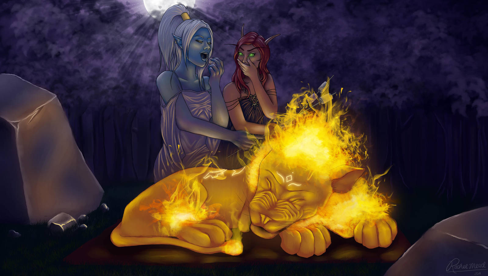 Bonfire Kitty by ImRachelBradley