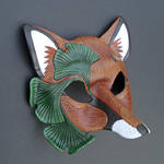 Ginkgo Fox Mask, version two by merimask
