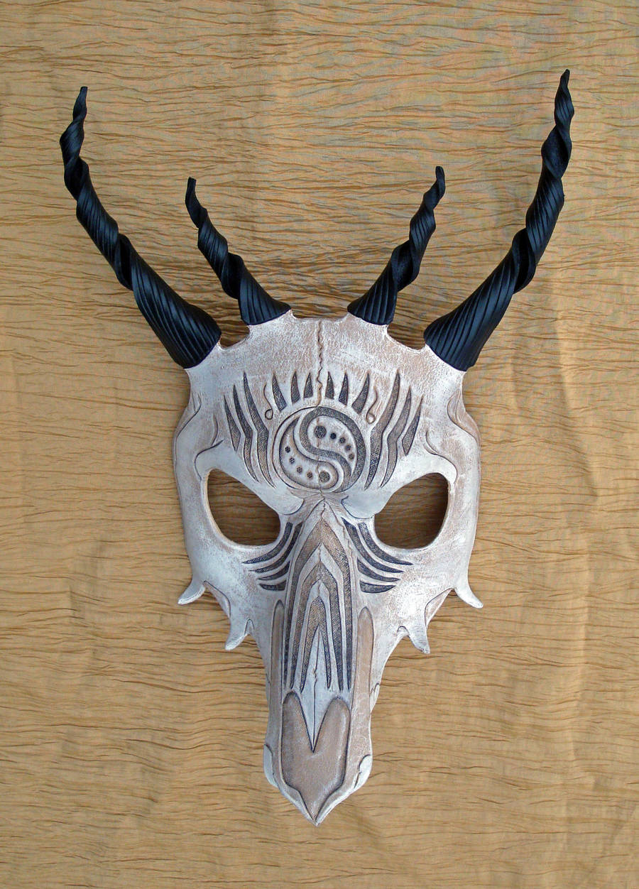 Tribal Dragon Skull Mask no. 2 by merimask