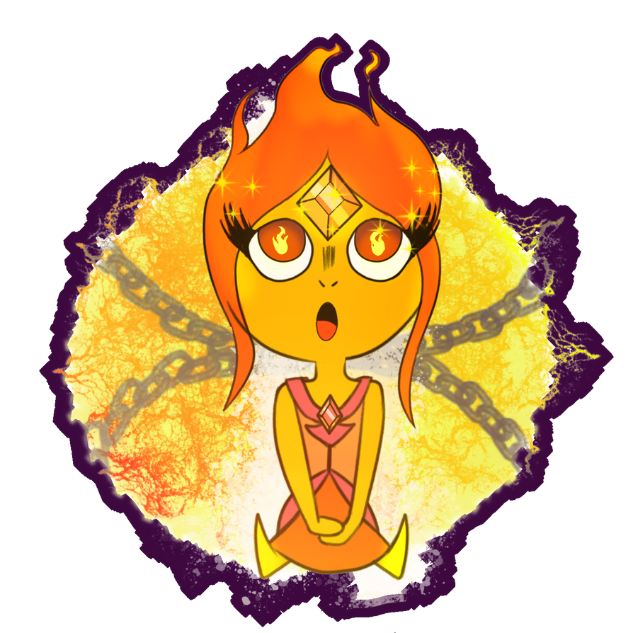 Adventure Time Stickers Flame Princess 2 3 By