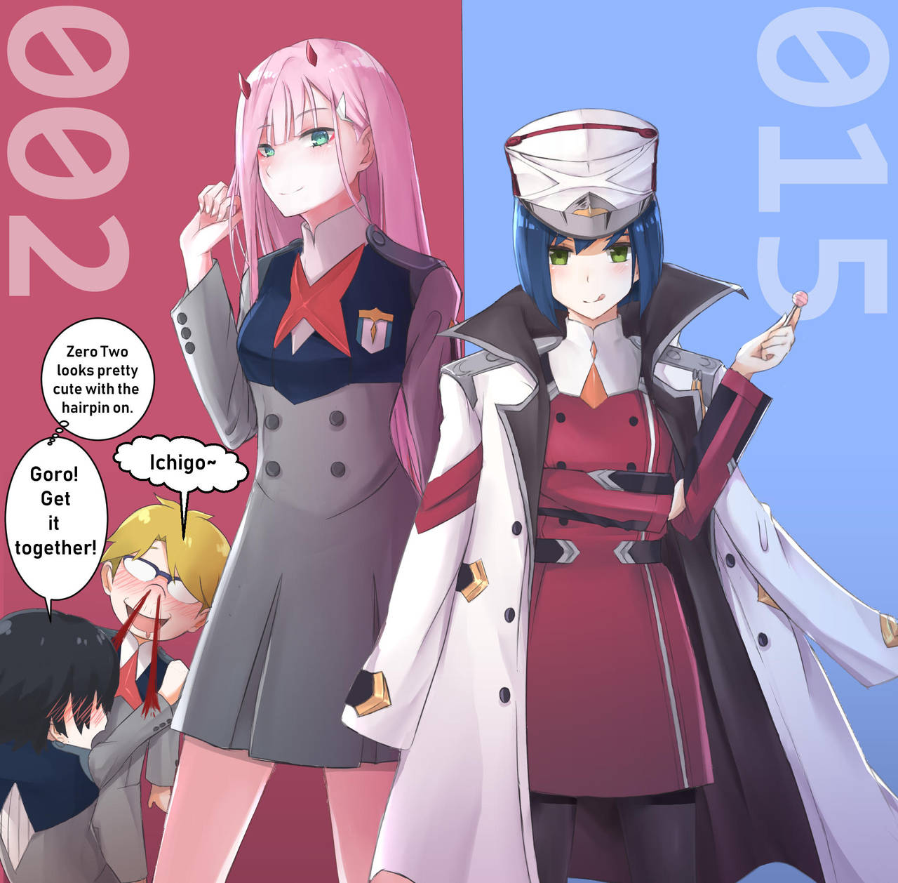 Darling in the Franxx Outfit Switch by EmaxArt on DeviantArt
