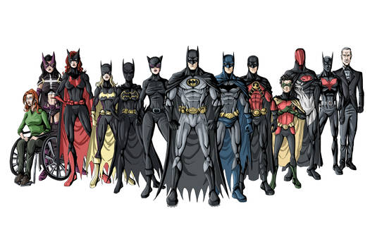Bat Family NEW by phil-cho