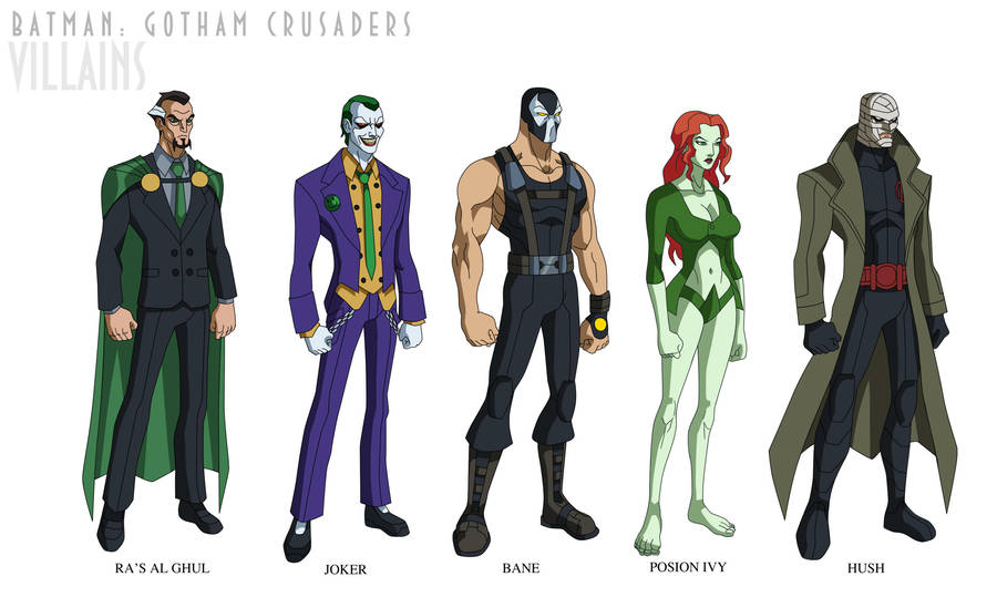 Batman: Gotham Crusaders - Villains by phil-cho on DeviantArt