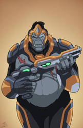 Gorilla Grodd (Earth-27) commission by phil-cho