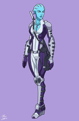 Iyra Aldonia (Mass Effect OC) commission by phil-cho