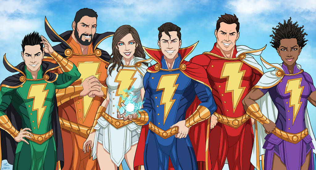 Shazam Family (Earth-27) by phil-cho