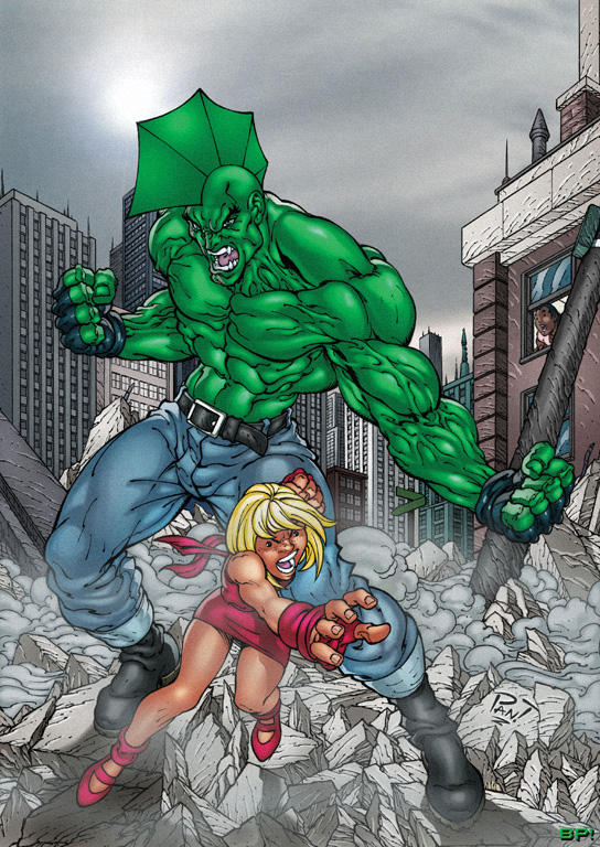 pant's Savage Dragon colored by TheBob74