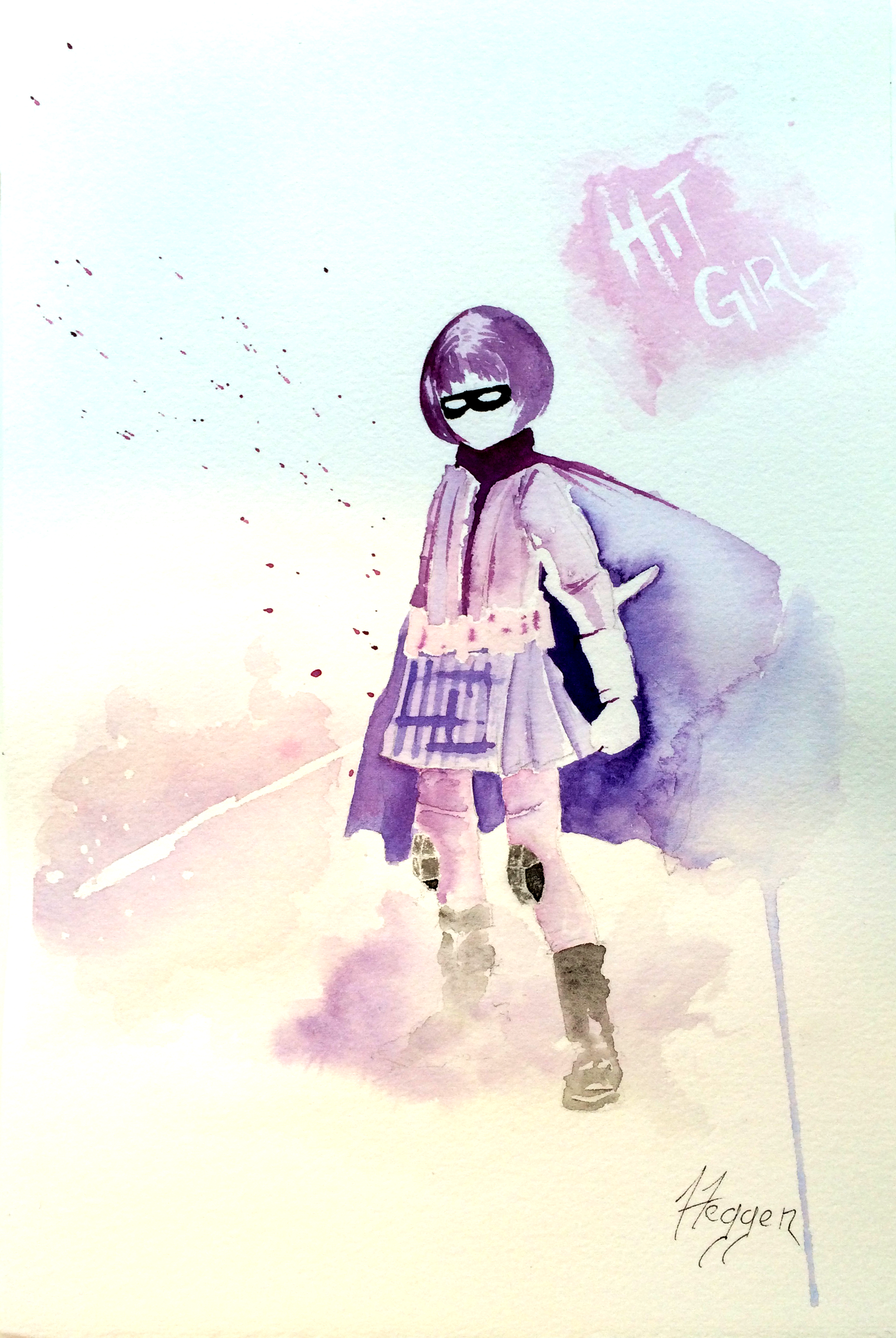 Hit-Girl greets you. by TwinDrops