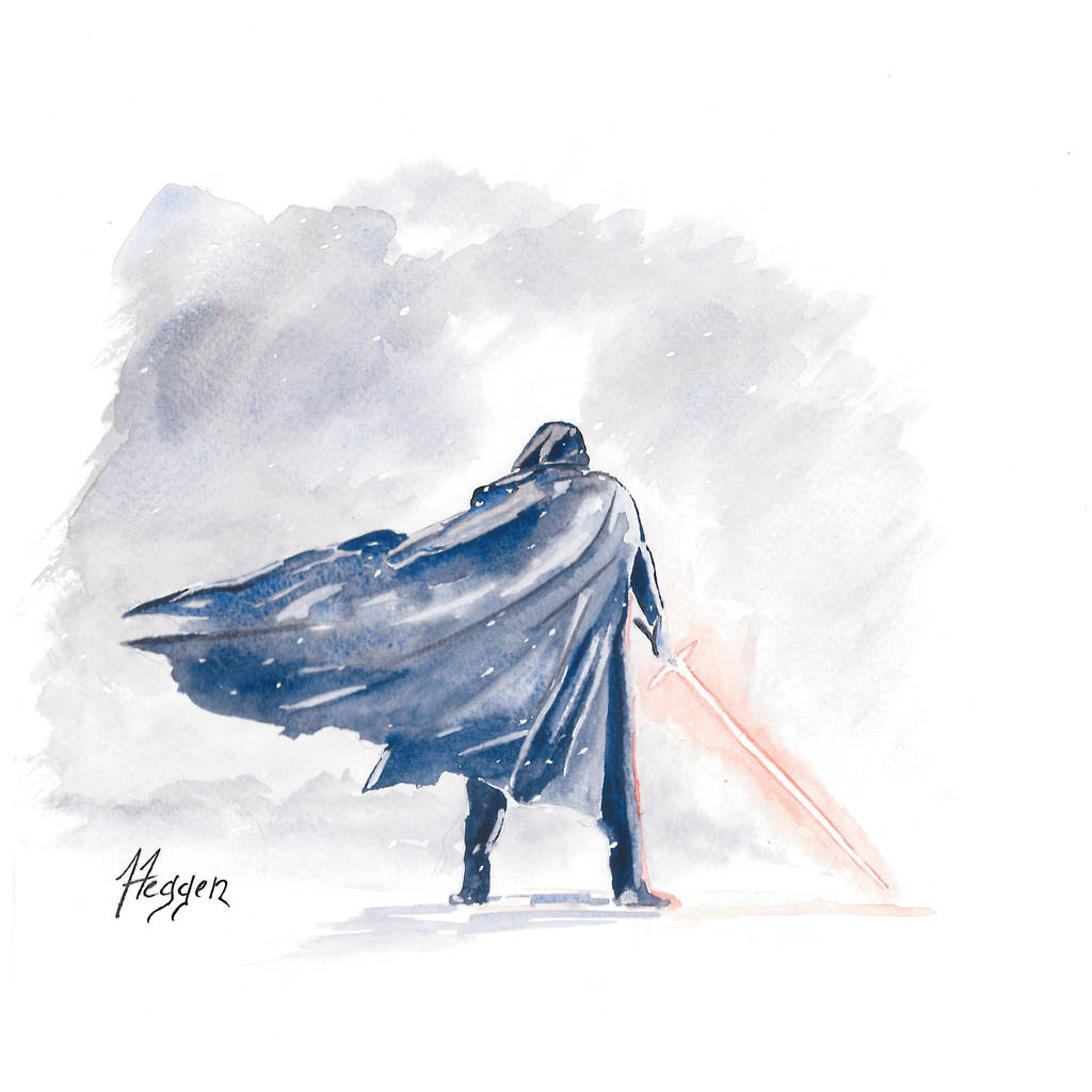 Kylo Ren - Snow by TwinDrops