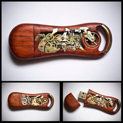 Mechanical Memory Key NO.4 by back2root