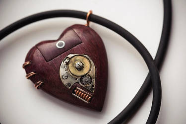 Memory Heart USB Necklace by back2root